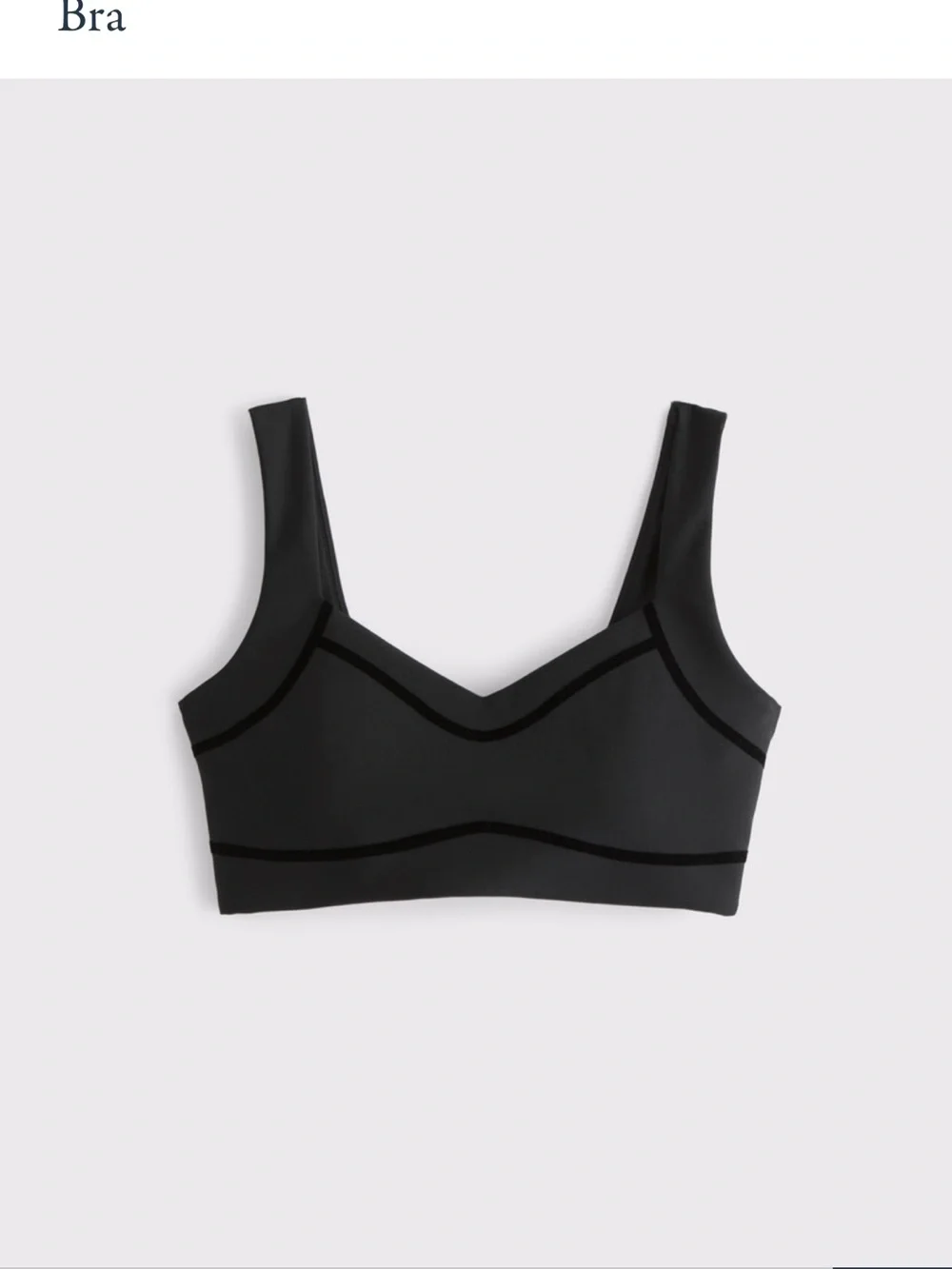 NWT YPB Sweetheart Sports Bra - Black